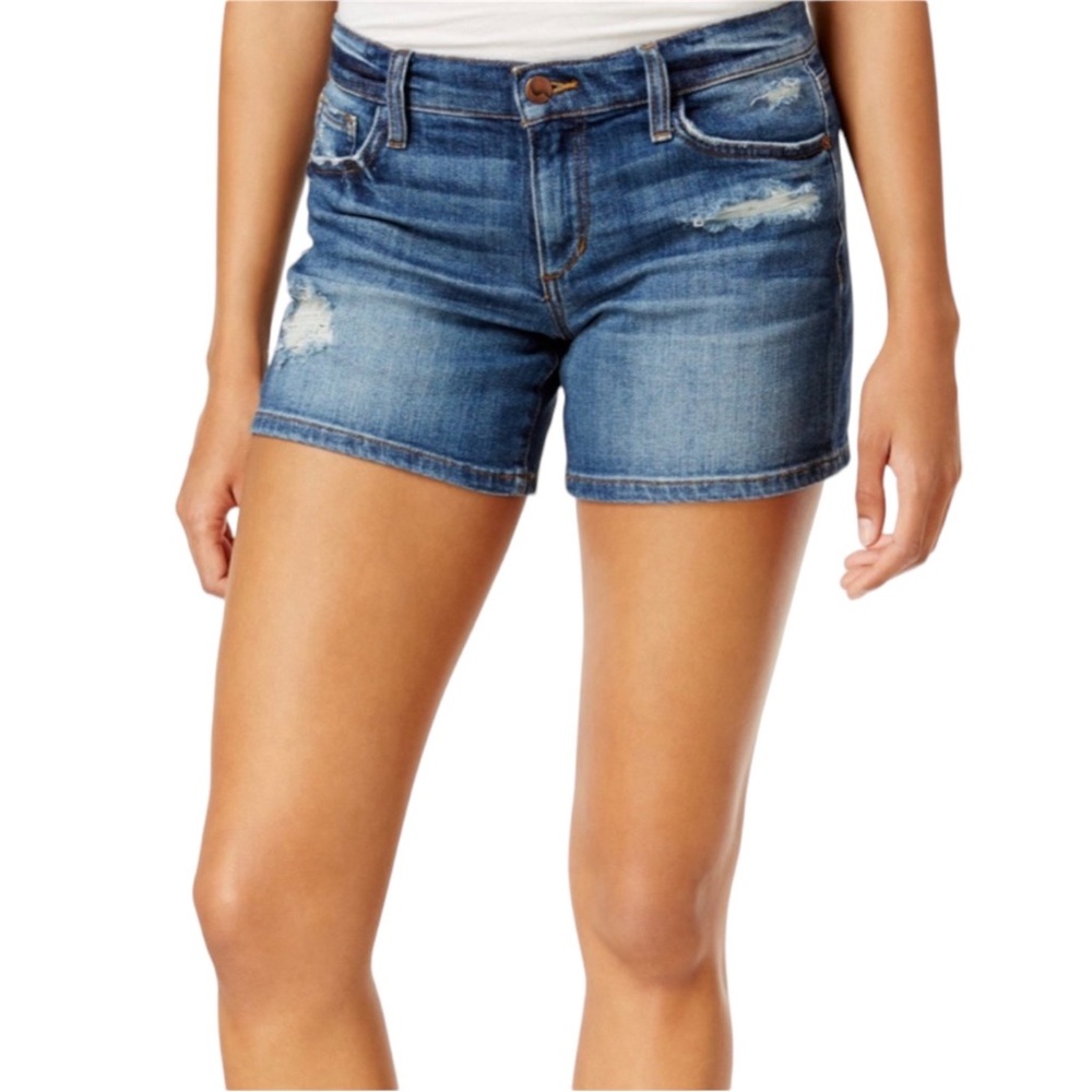 Joe’s Jeans Medium Wash Distressed Kency Denim Shorts Size 32